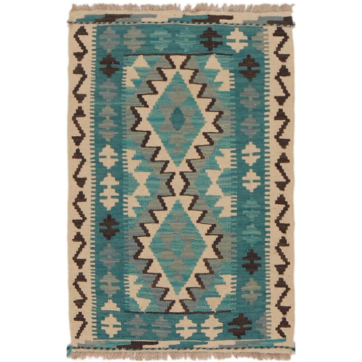 Handmade Afghan Vegetable Kilim 2' 0" x 2' 11" - No. AL79211