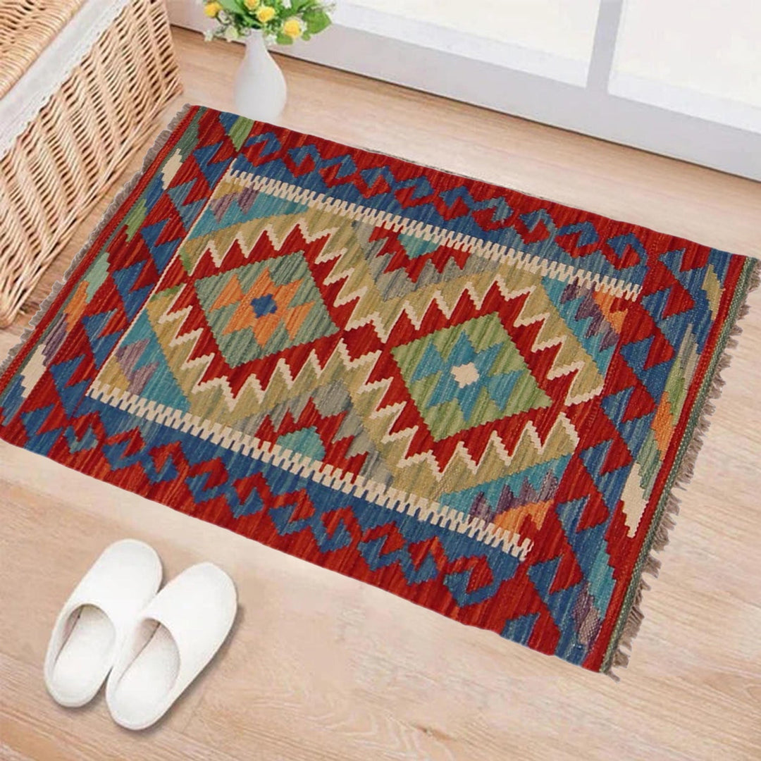 Handmade Vegetable Kilim 1' 11" x 2' 11" - No. AL23598