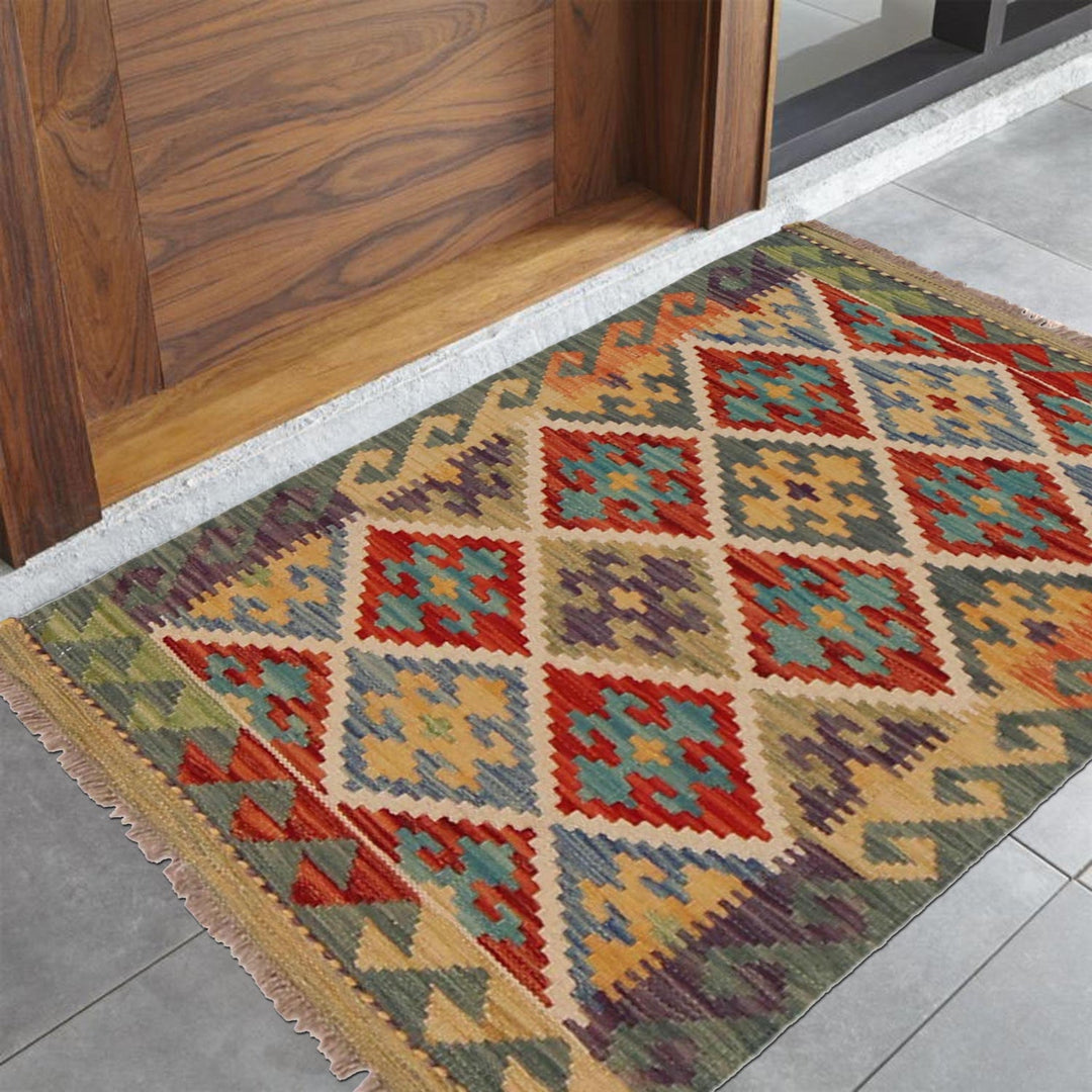 Small Size Chobi Kilim 2' 1" x 3' 1" - No. AL47791