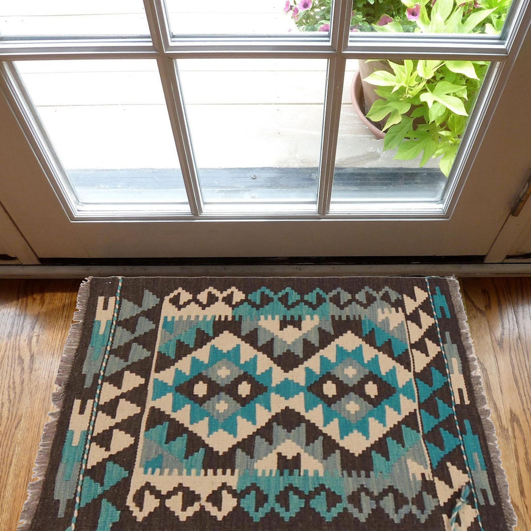 Handmade Vegetable Kilim 1' 10" x 2' 7" - No. AL84393