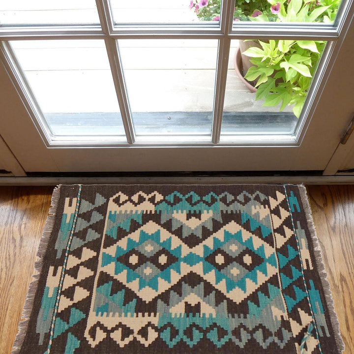 Handmade Vegetable Kilim 1' 10" x 2' 7" - No. AL84393