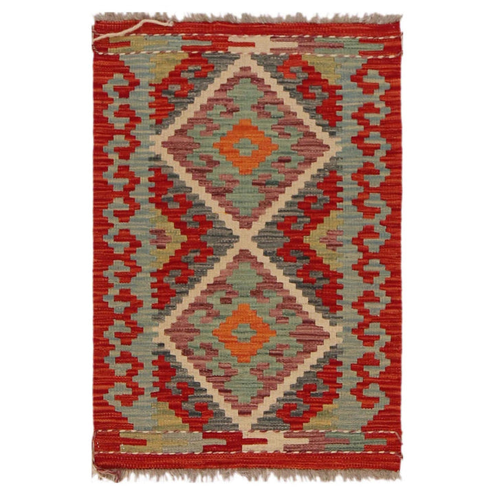 Small Size Chobi Kilim 2' 0" x 2' 11" - No. AL68616