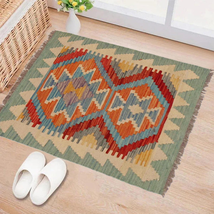 Handmade Vegetable Kilim 2' 0" x 2' 7" - No. AL19105