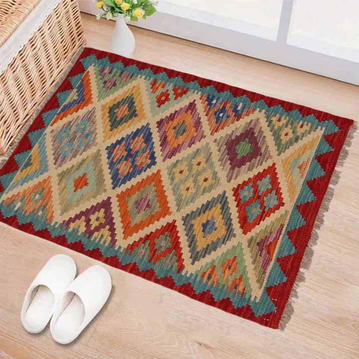 Hand Knotted Flatweave Kilim 2' 0" x 2' 11" - No. AL83928