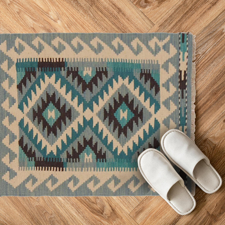 Handmade Afghan Vegetable Kilim 2' 0" x 2' 10" - No. AL20051