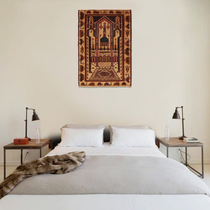 Islamic Prayer Carpet 2' 9" x 4' 0" - No. AL83059