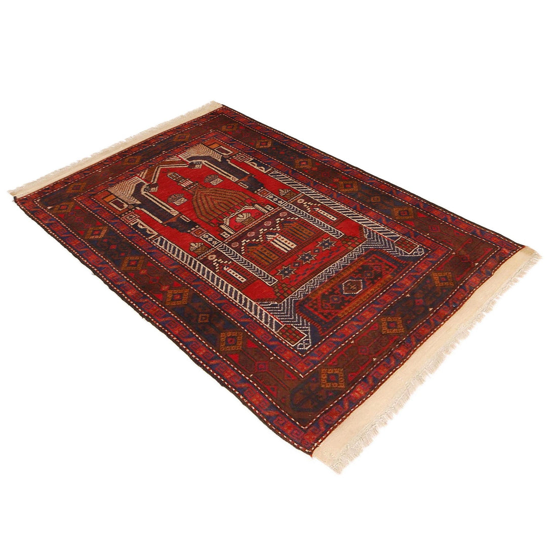 Muslim Prayer Rug 2' 8" x 3' 10" - No. AL26729