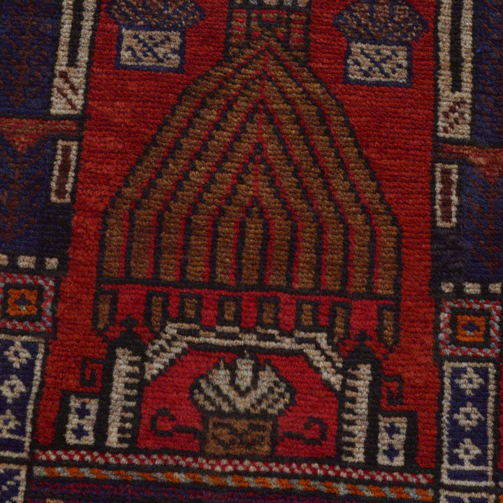 Muslim Prayer Rug 2' 8" x 3' 10" - No. AL26729