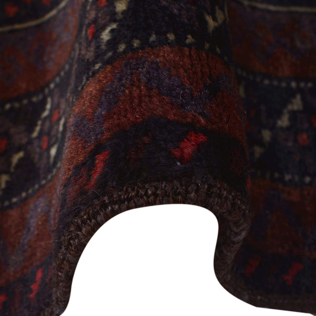 Afghan Prayer Rug 2' 10" x 4' 4" Hand-Knotted texture
