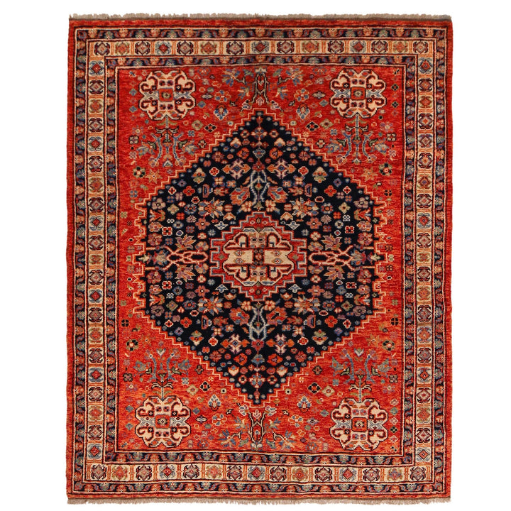 Handmade Sherazi Area Rug 6' 0" x 7' 7" - No. AL61666