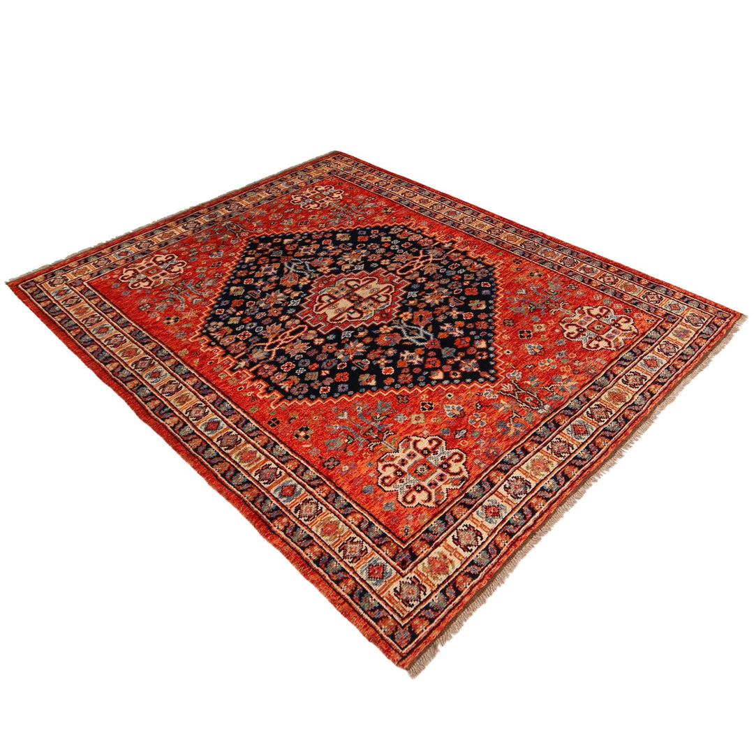 Handmade Sherazi Area Rug 6' 0" x 7' 7" - No. AL61666