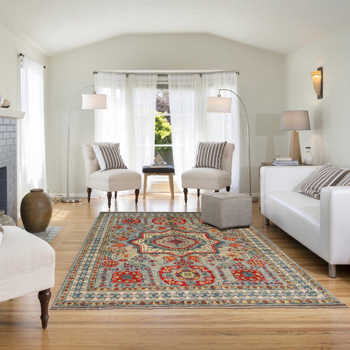 Oriental Mamluk Area Rug 5' 9" x 7' 8" - No. AL57896