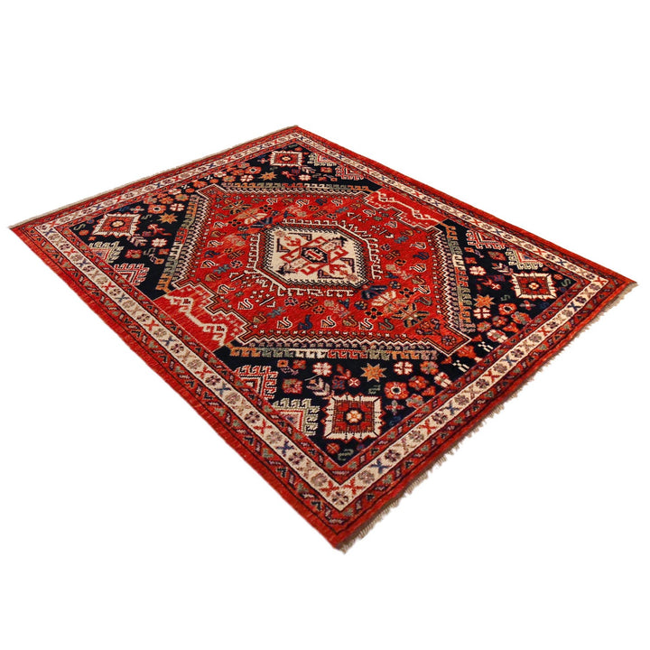 Rich Red Color Shiraz Carpet 5' 1" x 6' 4" - No. AL24193