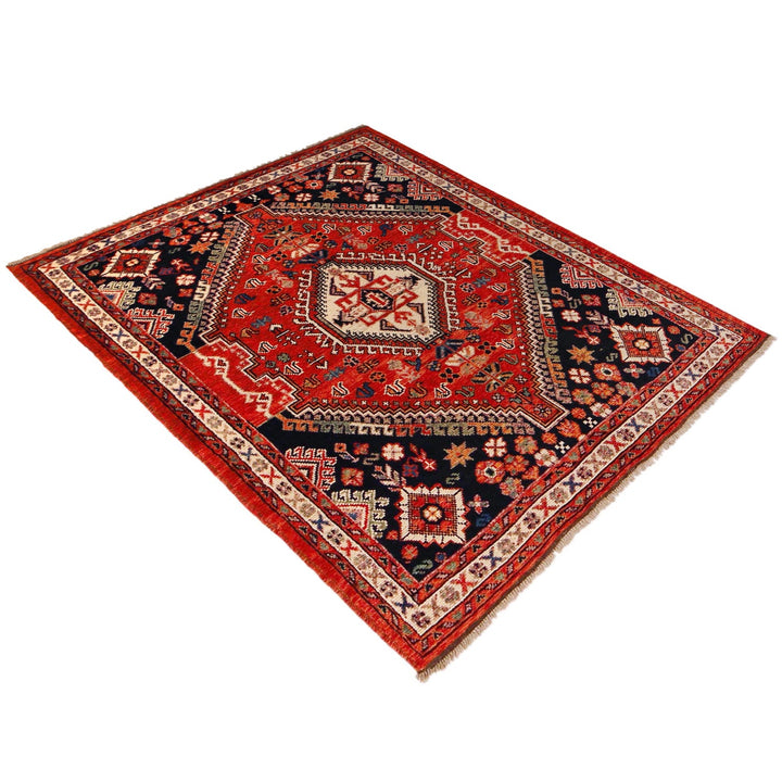 Rich Red Color Shiraz Carpet 5' 1" x 6' 4" - No. AL24193