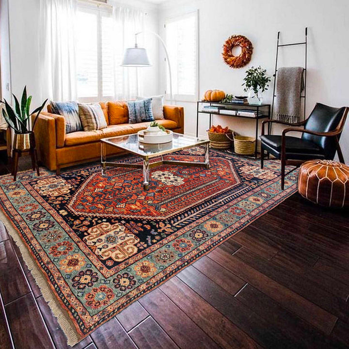 Handmade Sherazi Area Rug 5' 7" x 7' 7" - No. AL81367