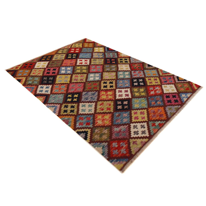Handmade Vegetable Kilim 3' 3" x 4' 10" - No. AL51808
