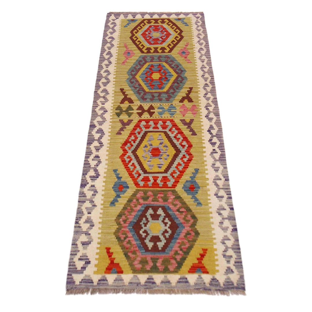 Hand Knotted Flatweave Kilim Runner 2' 2" x 6' 7" - No. AL31554