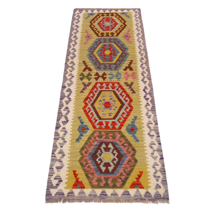 Hand Knotted Flatweave Kilim Runner 2' 2" x 6' 7" - No. AL31554