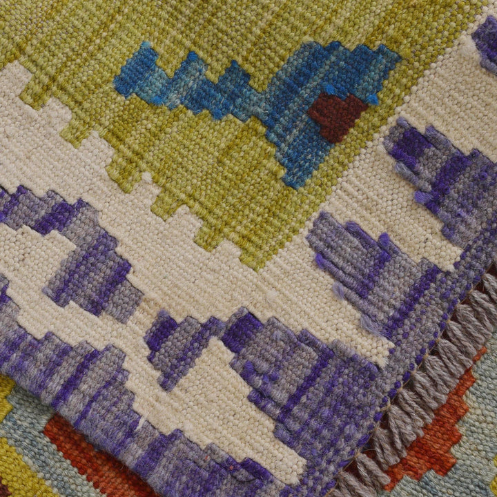Hand Knotted Flatweave Kilim Runner 2' 2" x 6' 7" - No. AL31554