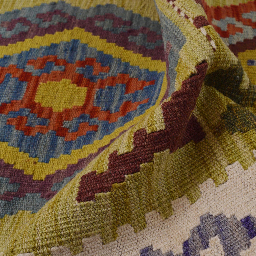 Hand Knotted Flatweave Kilim Runner 2' 2" x 6' 7" - No. AL31554