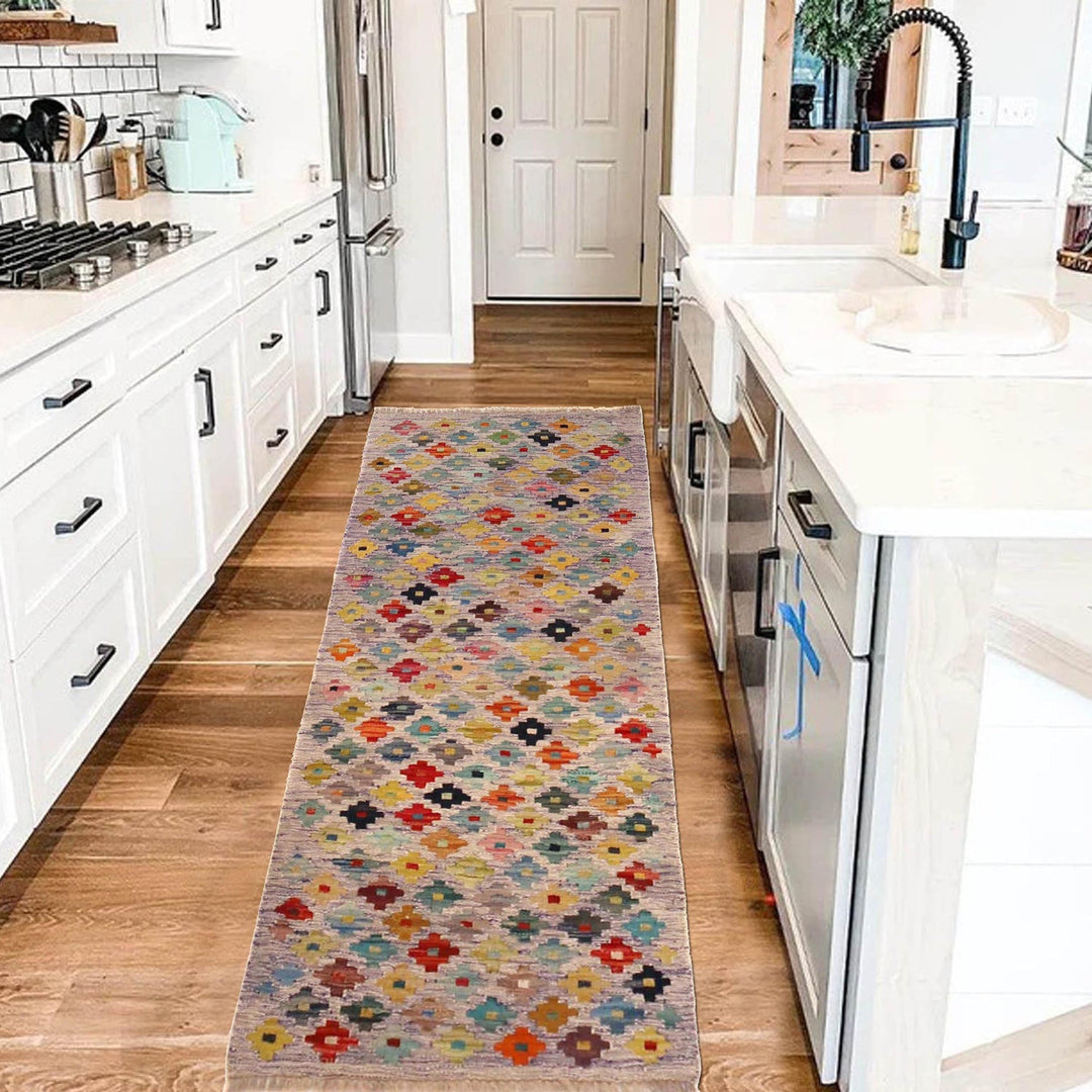 Handmade Vegetable Kilim Runner 1' 11" x 4' 9" - No. AL84138