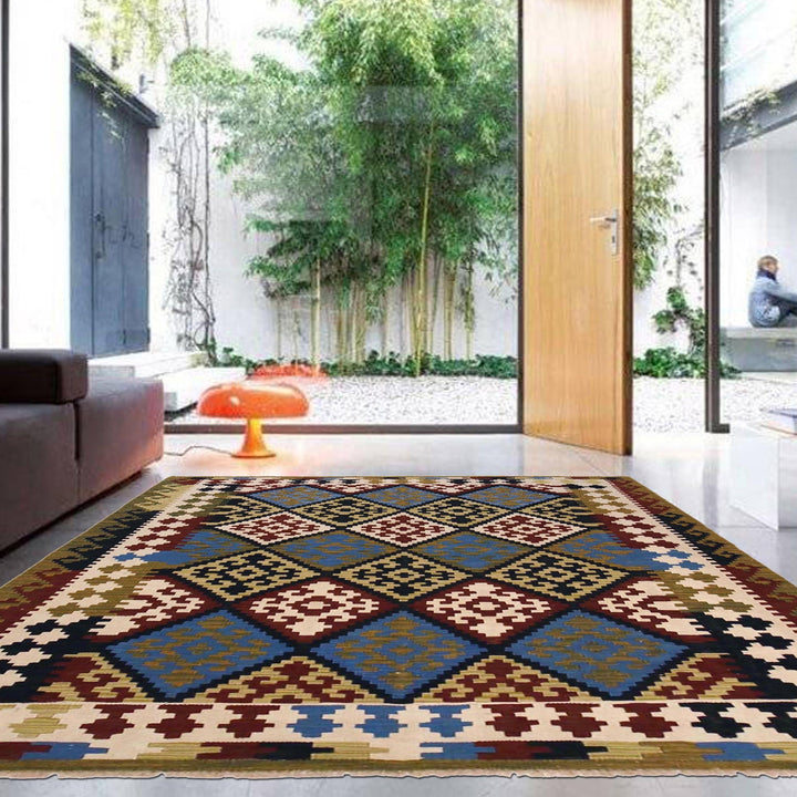 Hand Knotted Flatweave Kilim 5' 1" x 6' 9" - No. AL63762