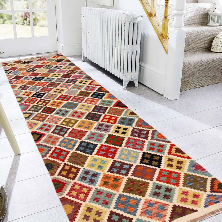 Long Chobi Kilim Runner 2' 8" x 9' 7" - No. AL27466