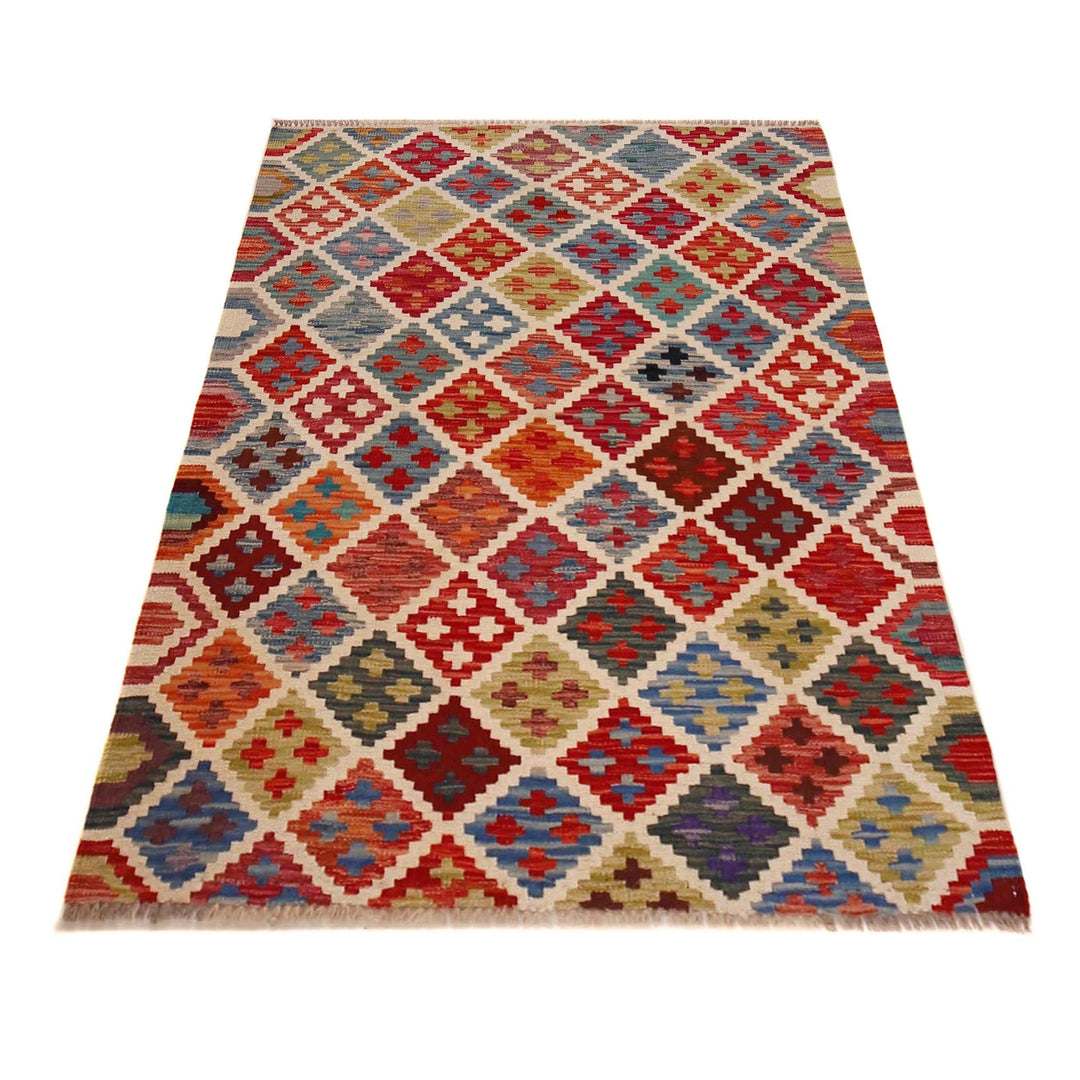 Handmade Vegetable Kelim 3' 3" x 5' 0" - No. AL71629