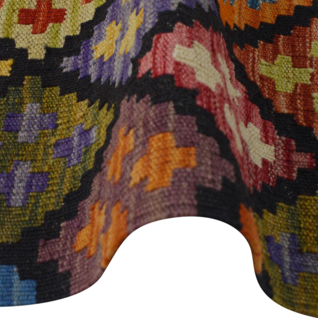 Hand Knotted Afghan Style Kilim 3' 4" x 5' 0" - No. AL66926