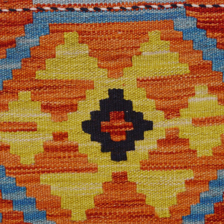 Handmade Afghan Vegetable Kilim Runner 2' 10" x 9' 9" - No. AL25564