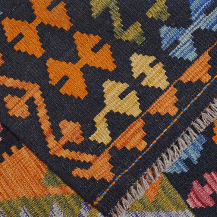 Afghan Kilim Rug 10' 2" x 16' 5" Flat-Weave field