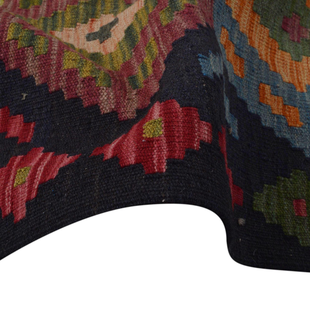 Hand Woven Wool Kelim 8' 6" x 9' 10" - No. AL47525