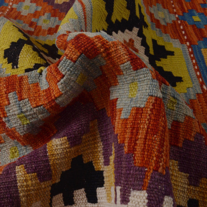 Handmade Vegetable Kilim Runner 2' 9" x 10' 0" - No. AL19536