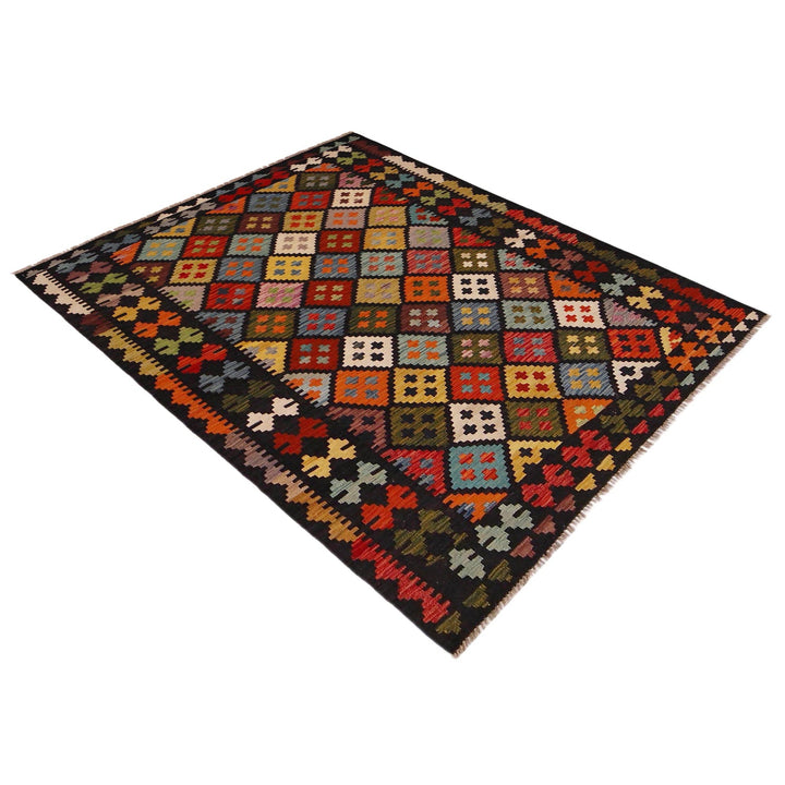Hand Made Afghan Kilim 5' 0" x 6' 8" - No. AL49142