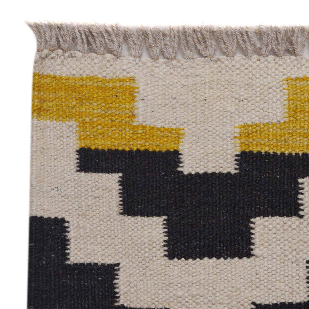 Multi Color ful Flat-Weave Wool Kilim 5' 10" x 8' 1" - No. AL98911