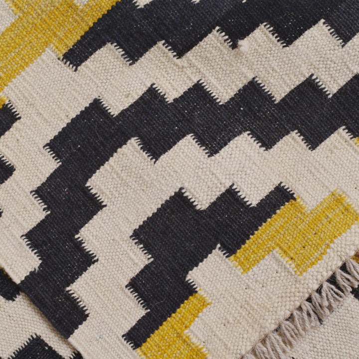 Multi Color ful Flat-Weave Wool Kilim 5' 10" x 8' 1" - No. AL98911