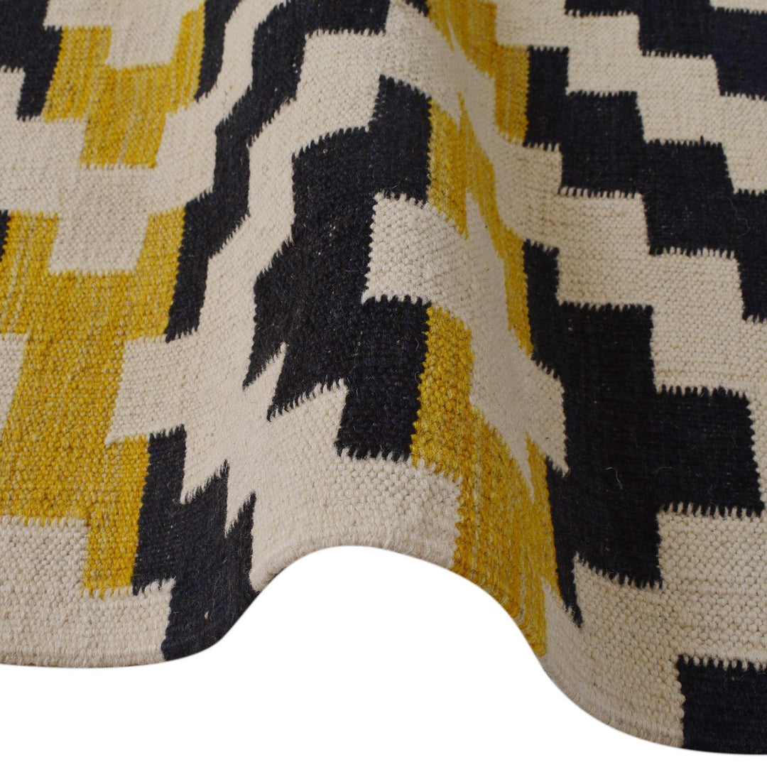 Multi Color ful Flat-Weave Wool Kilim 5' 10" x 8' 1" - No. AL98911