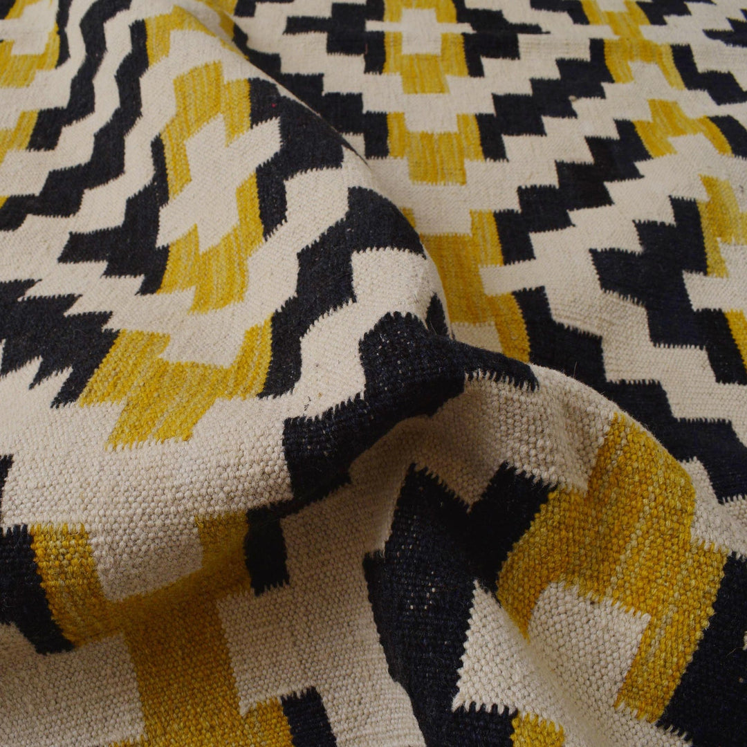 Multi Color ful Flat-Weave Wool Kilim 5' 10" x 8' 1" - No. AL98911