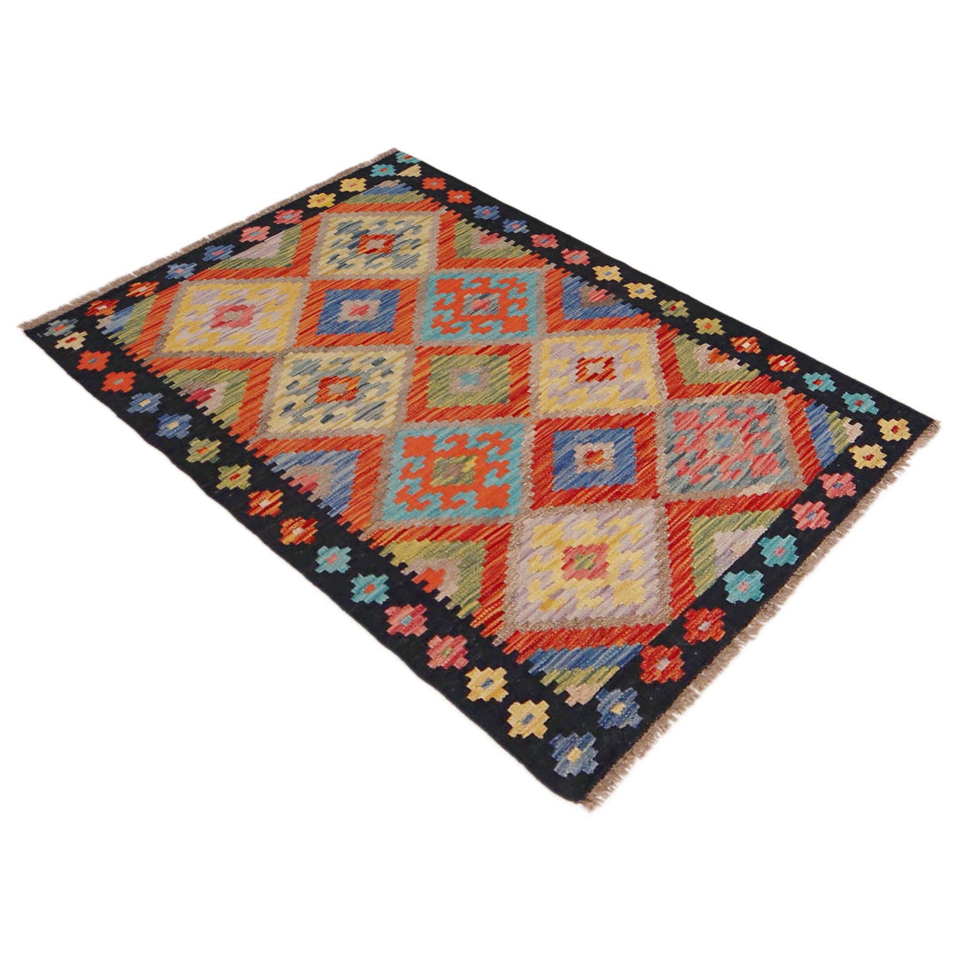 Hand Knotted Flatweave Kilim 2' 9" x 4' 3" - No. AL10306