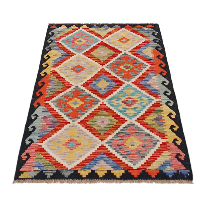 Handmade Afghan Vegetable Kilim 2' 9" x 4' 3" - No. AL58413