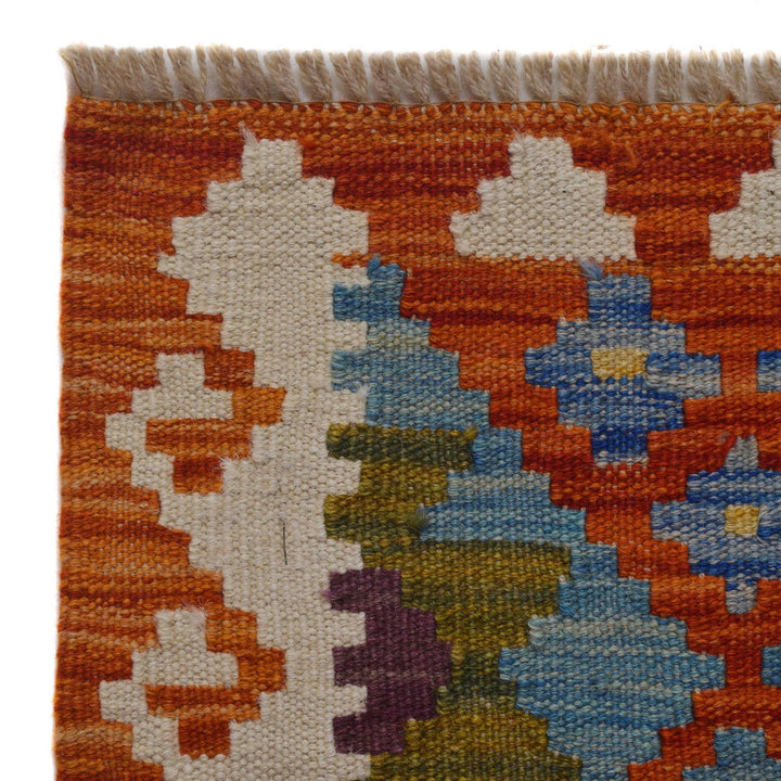 Handmade Vegetable Kelim Runner 2' 8" x 9' 10" - No. AL10601