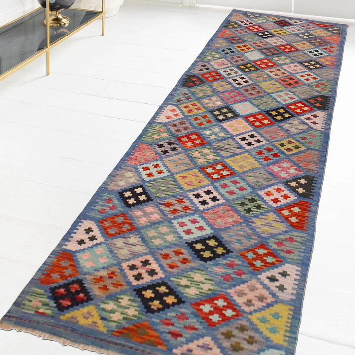 Long Chobi Kilim Runner 2' 7" x 9' 8" - No. AL74577