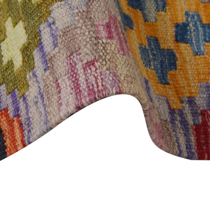 Hand Knotted Flatweave Kilim Runner 2' 7" x 9' 2" - No. AL22631