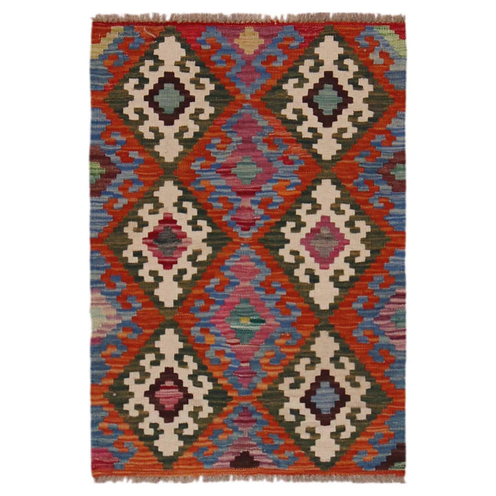 Hand Made Afghan Kilim 2' 0" x 3' 0" - No. AL71234
