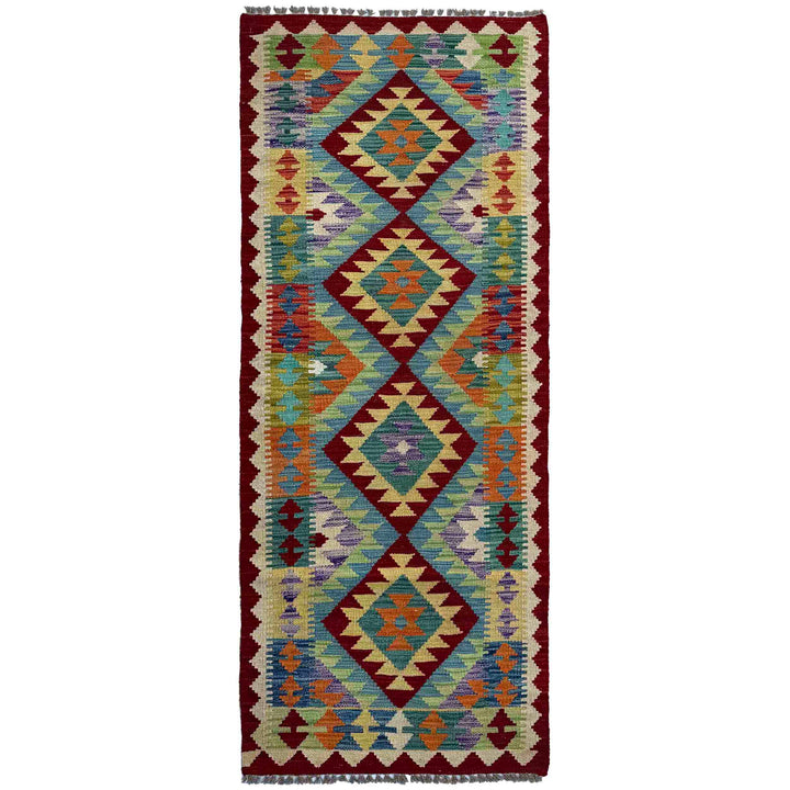 Handmade Vegetable Kilim Runner 2' 6" x 6' 6" - No. AL99026