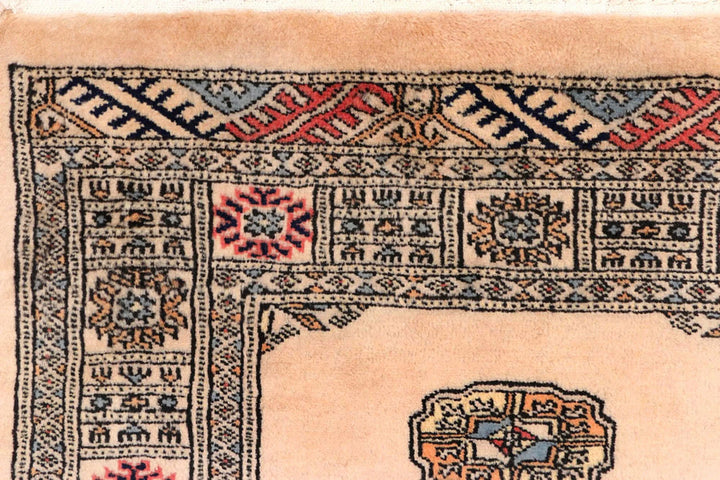 Brown Pakistani Bokhara Rug 2' 7" x 10' 11" Hand-Knotted | No. QA11325