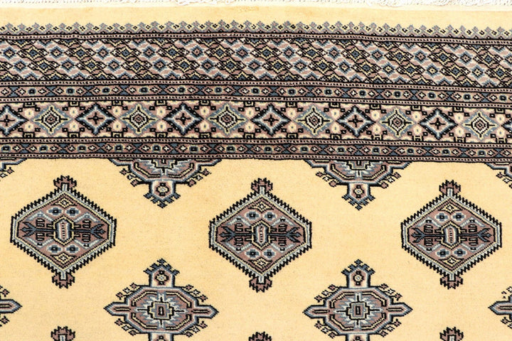 Yellow Pakistani Jaldar Rug 5' 1" x 7' 10" Hand-Knotted | No. QA11380