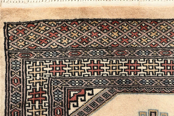 Brown Jaldar Rug 2' 6" x 10' " Hand-Knotted | No. QA11505
