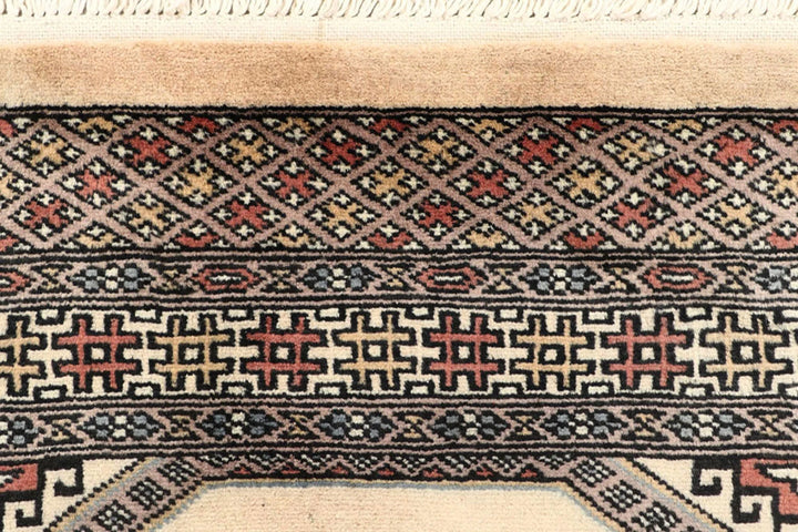 Brown Jaldar Rug 2' 6" x 10' " Hand-Knotted | No. QA11505