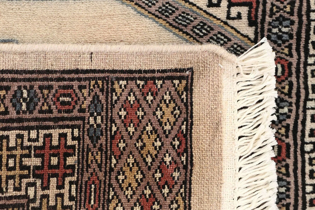 Brown Jaldar Rug 2' 6" x 10' " Hand-Knotted | No. QA11505